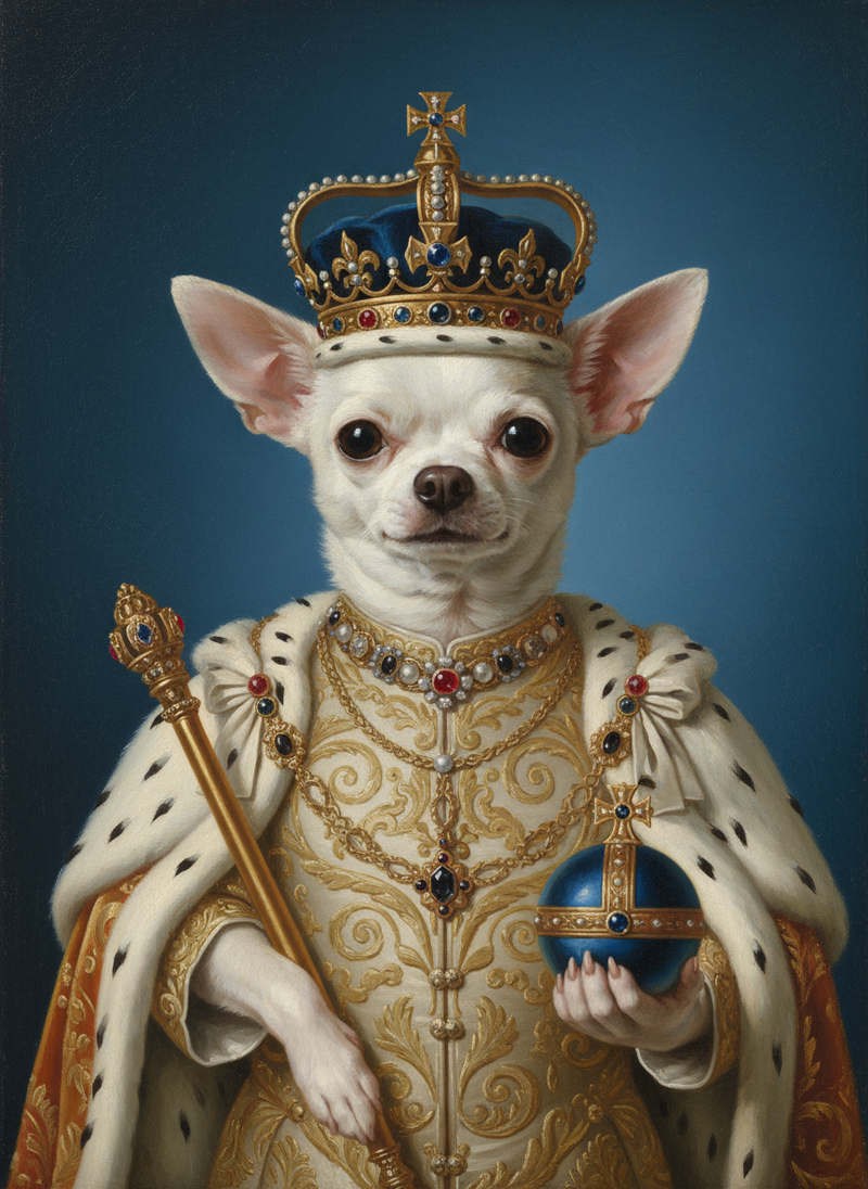 Can I Use Phone Pictures for a Royal Dog Painting?
