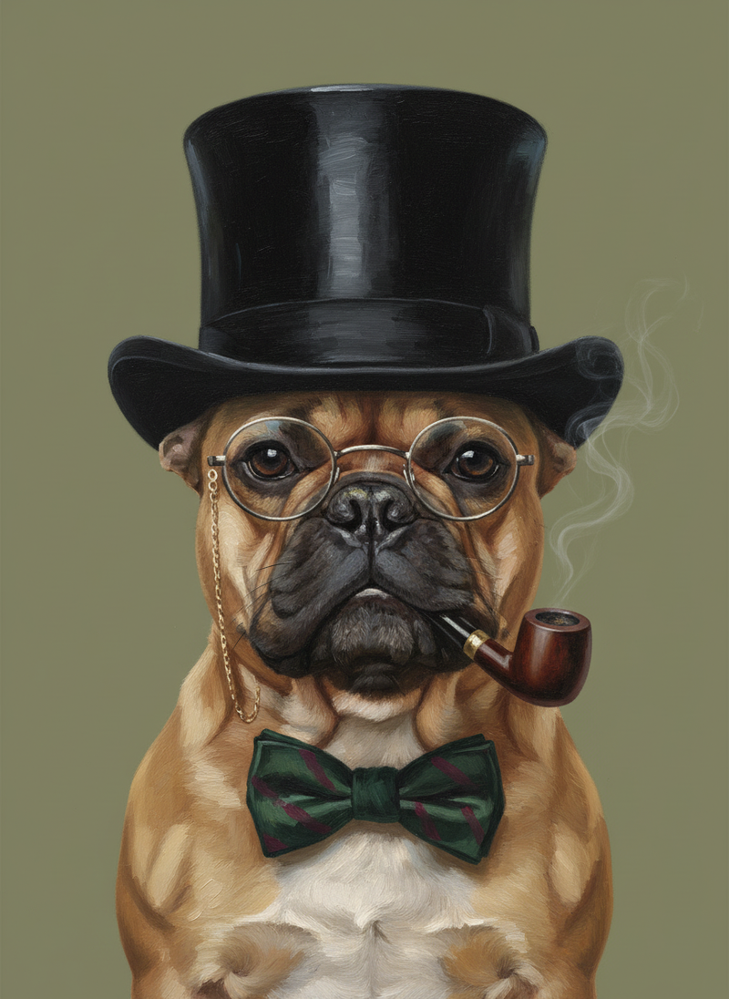 French Bulldogs in Royal Attire