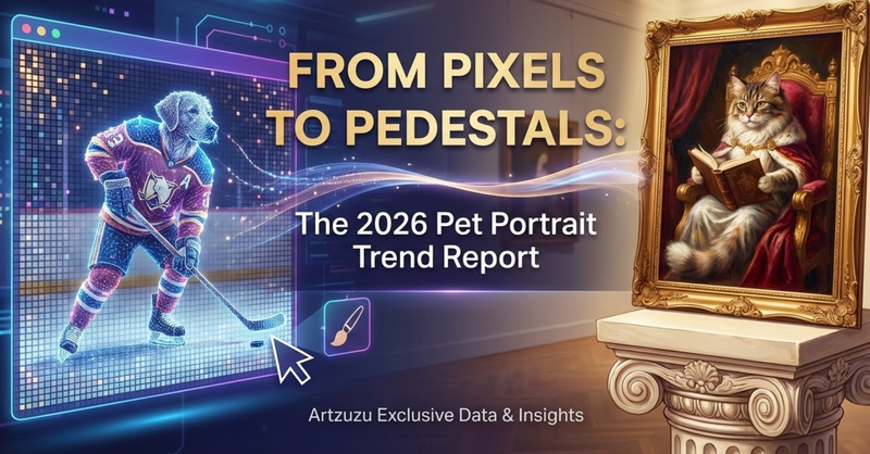 The 2026 Pet Portrait Trend Report From Artzuzu