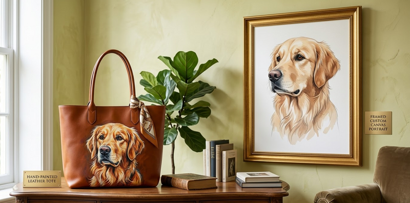 Painted Leather vs Custom Canvas: Best Pet Art Medium