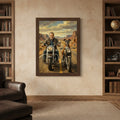 Artzuzu Custom Portrait For Pets & Their Person - The Motorcycle Riders