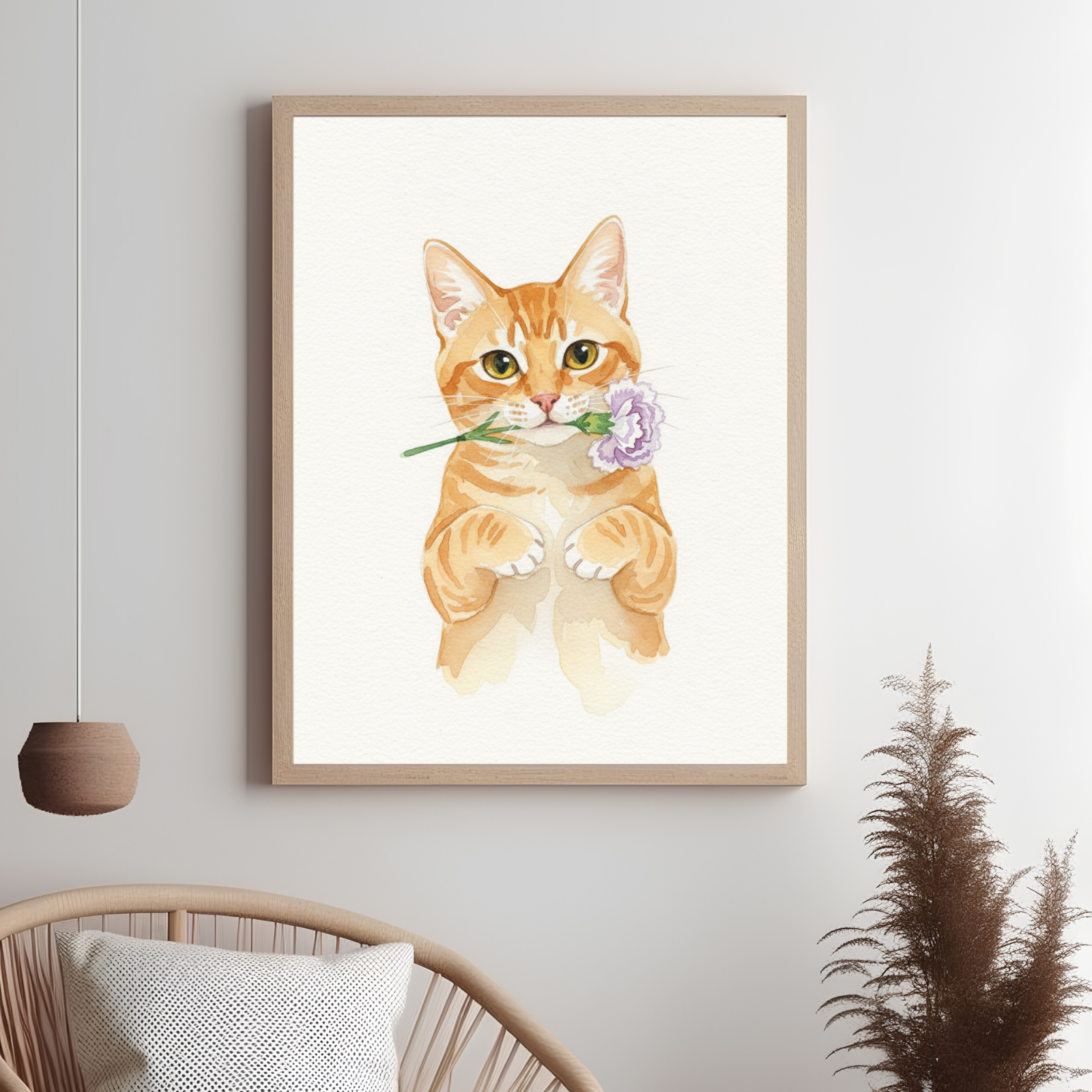 Artzuzu Custom Portrait For Pets - Petal Whisper