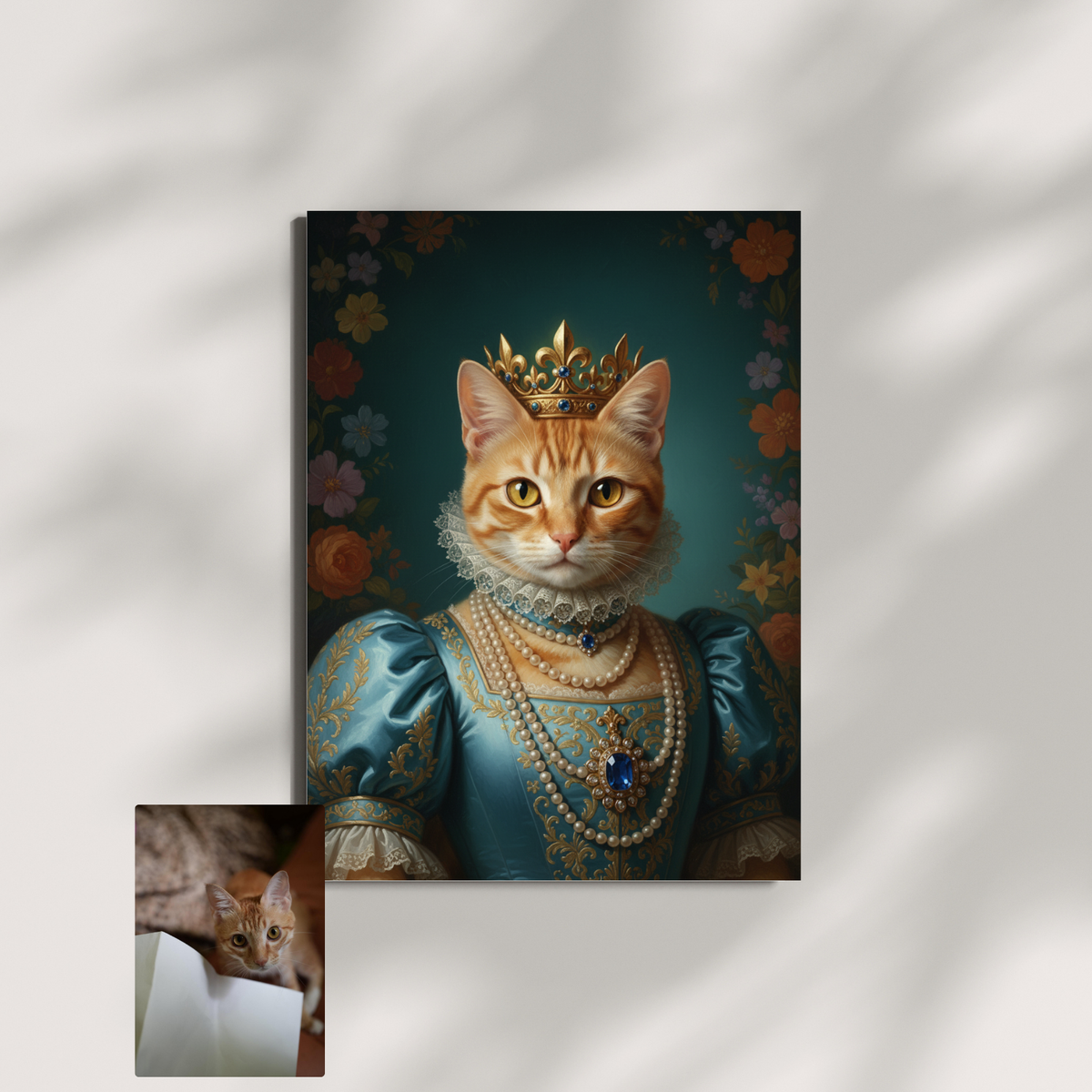 Artzuzu Custom Portrait For Pets - Azure Duchess