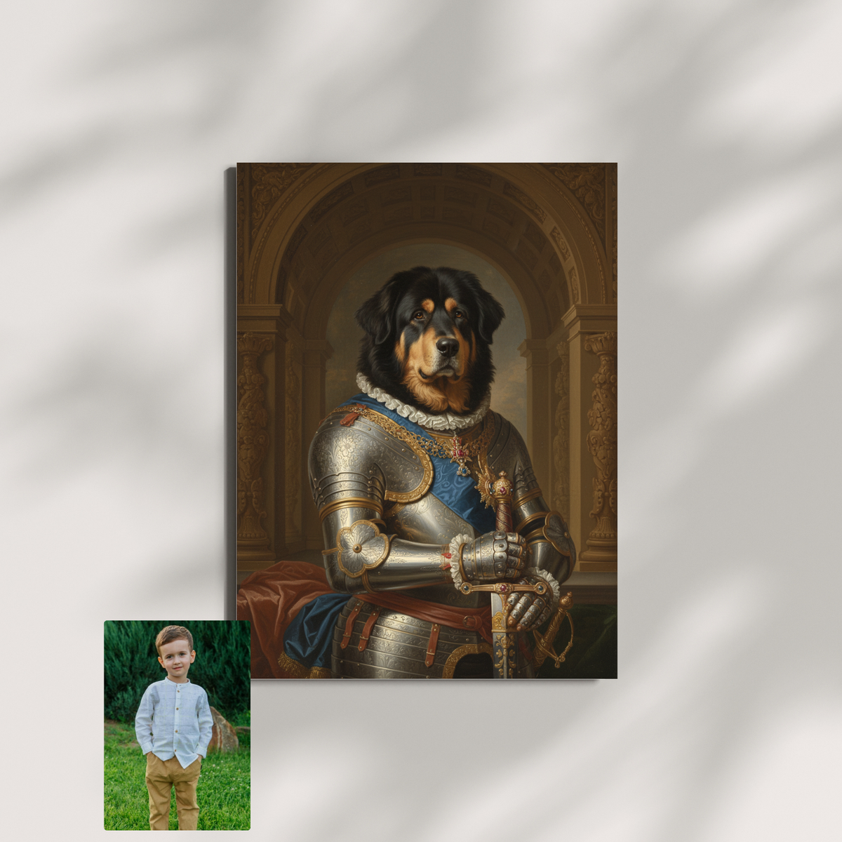 Artzuzu Custom Portrait For Pets - Palace Gauntlet