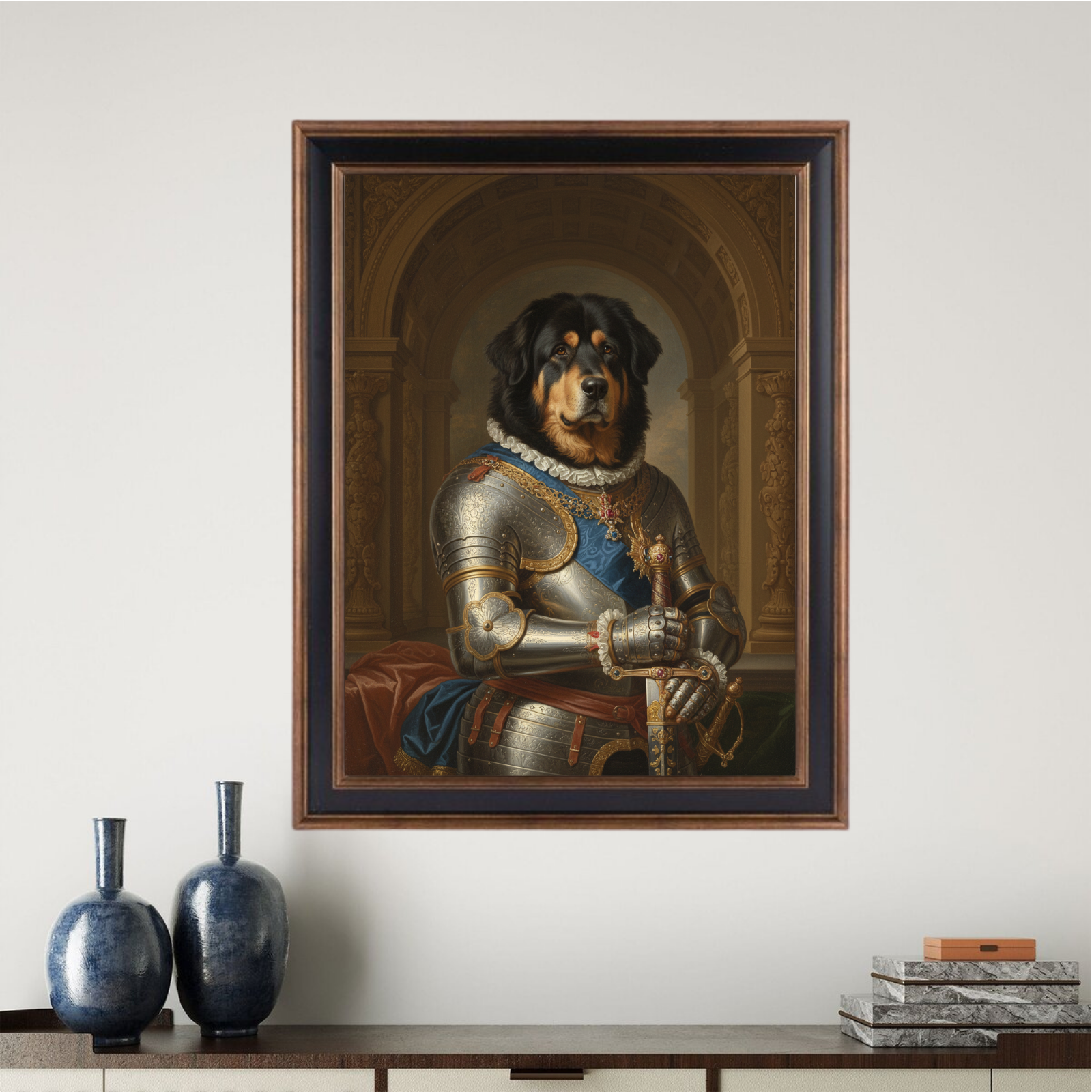 Artzuzu Custom Portrait For Pets - Palace Gauntlet