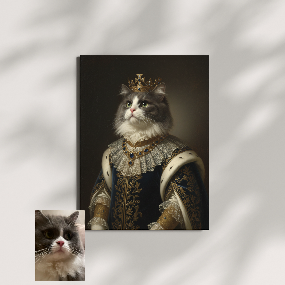 Artzuzu Custom Portrait For Pets - Royal Lineage