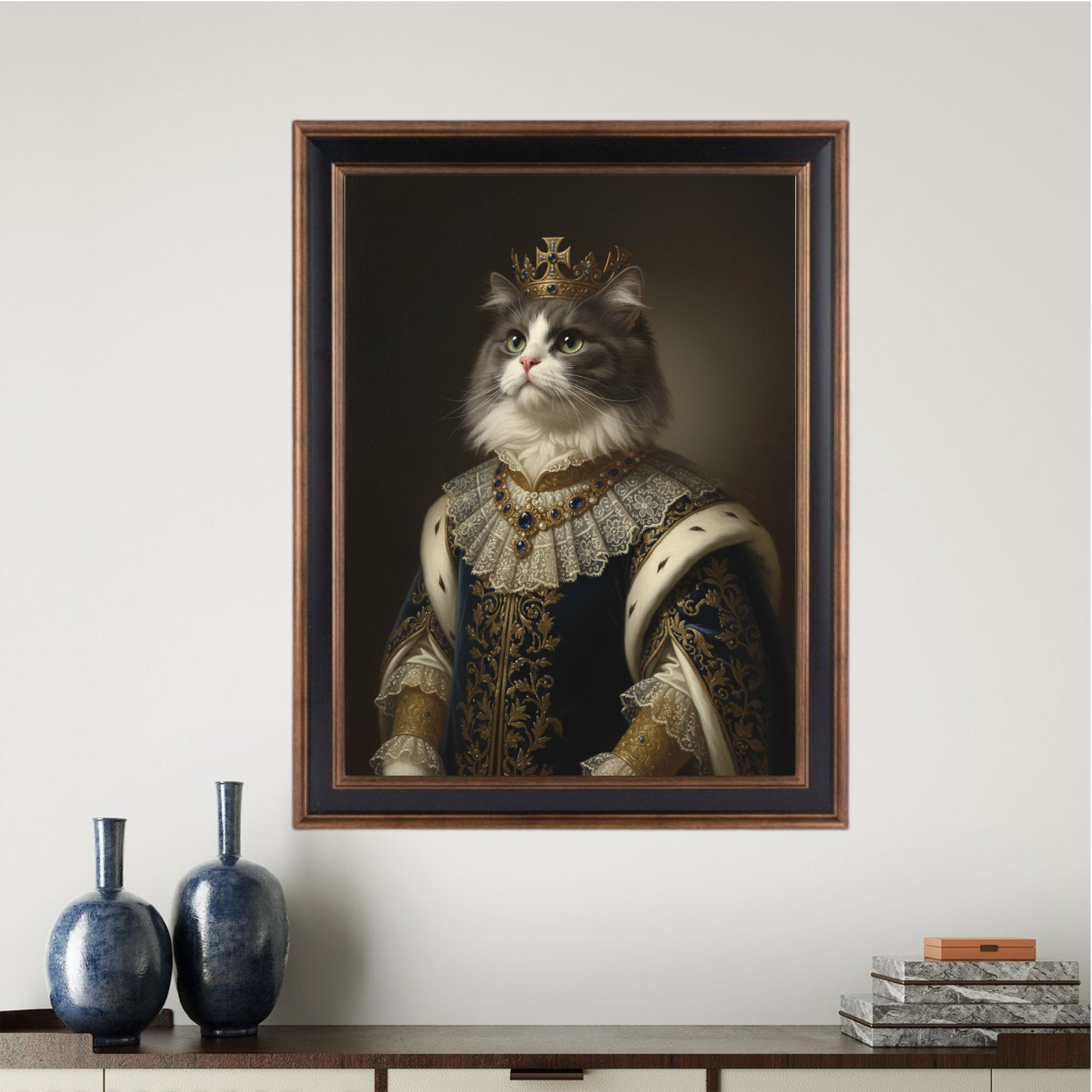 Artzuzu Custom Portrait For Pets - Royal Lineage