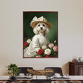 Artzuzu Custom Portrait For Pets - The Floral Lady