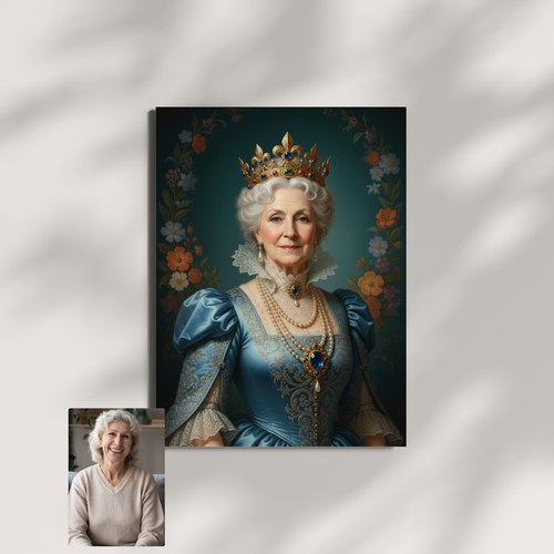 Artzuzu Custom Portrait For Adults - Azure Duchess