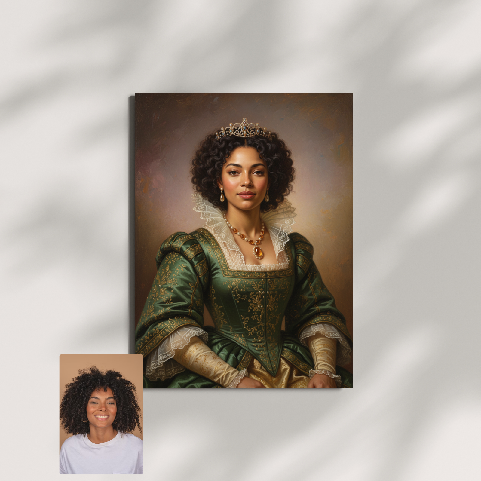 Artzuzu Custom Portrait For Adults - Emerald Patron