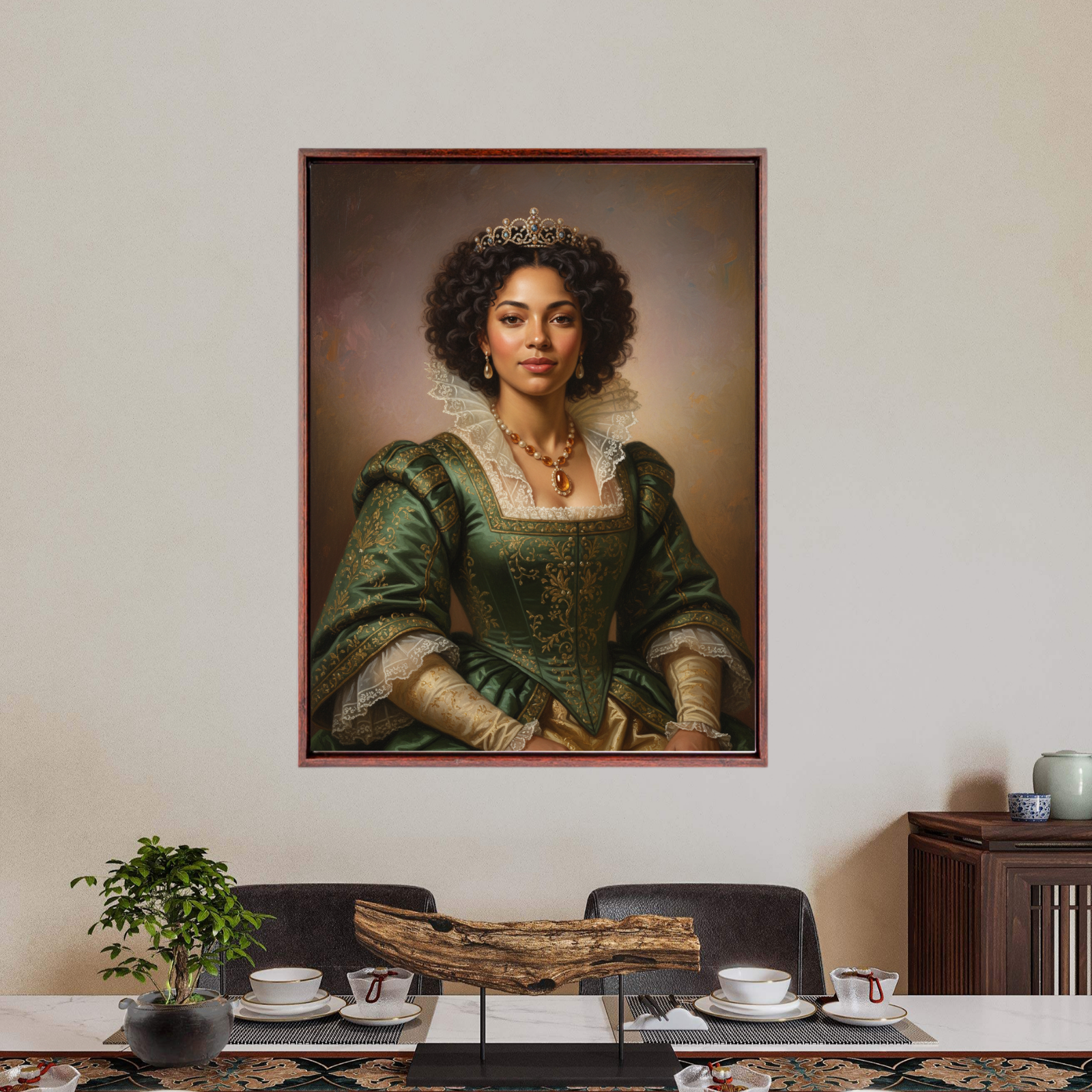 Artzuzu Custom Portrait For Adults - Emerald Patron