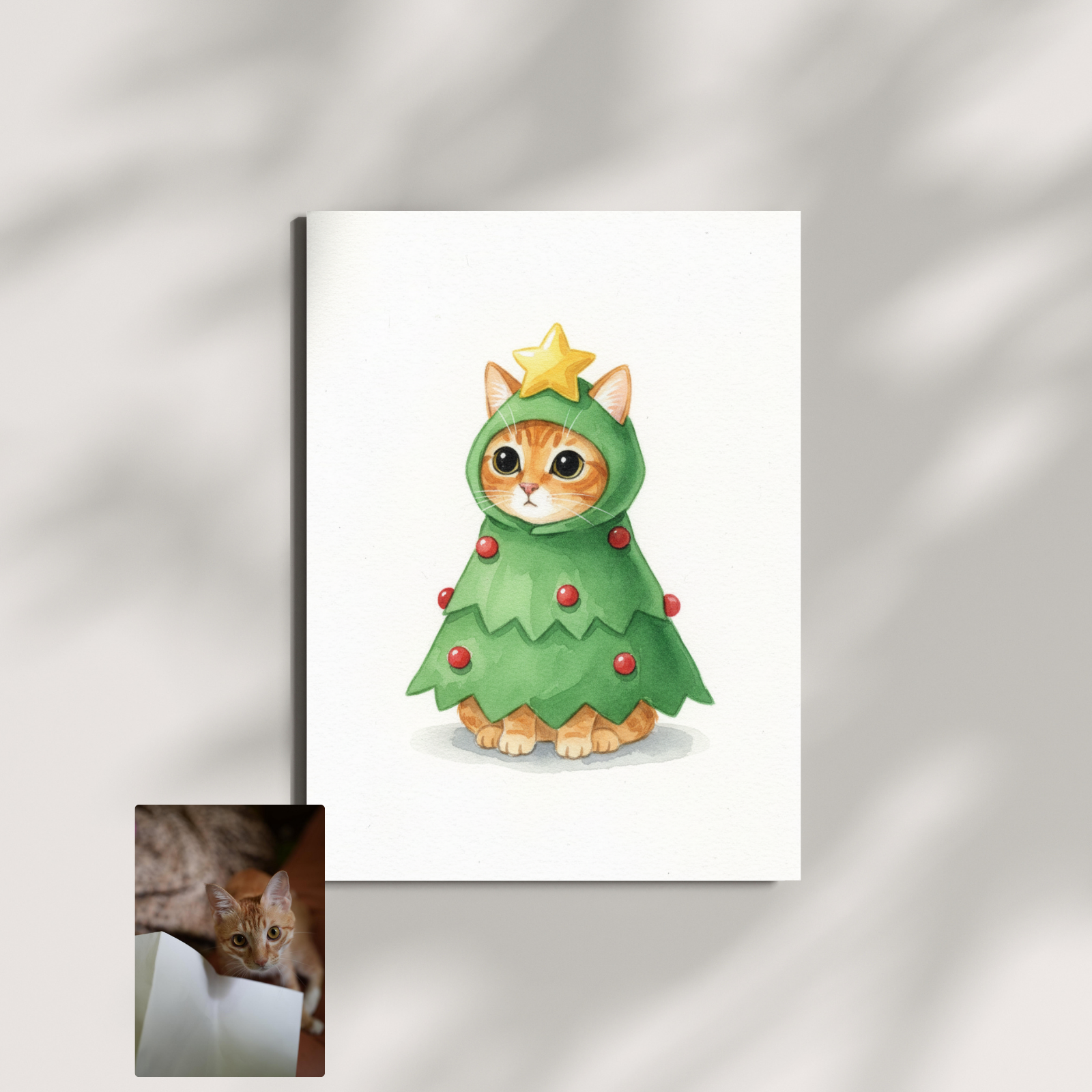 Artzuzu Custom Portrait For Pets - The Special Christmas Tree