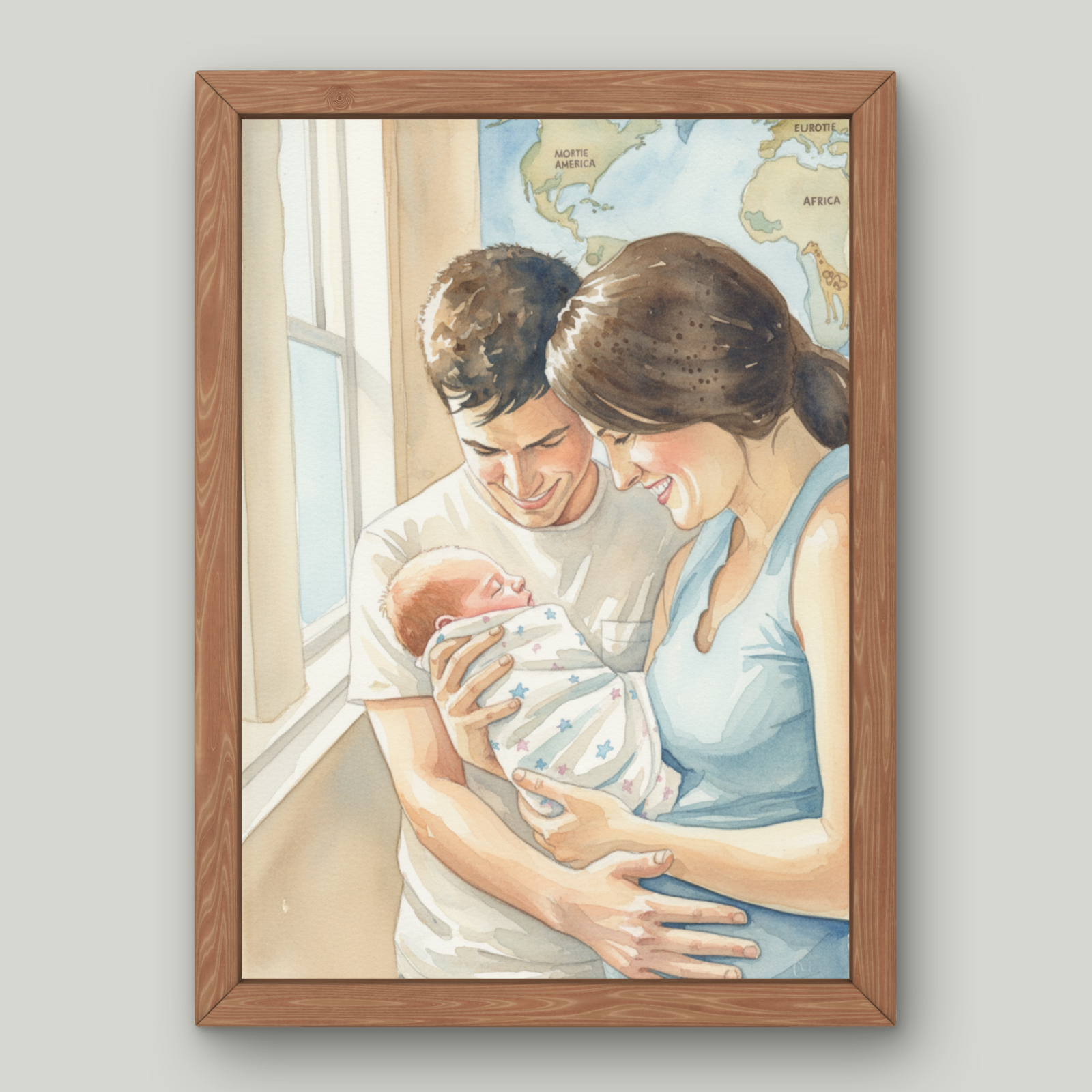 The Watercolor Family Portrait