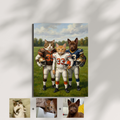 Artzuzu Custom Portrait For Pets - The Starting Lineup