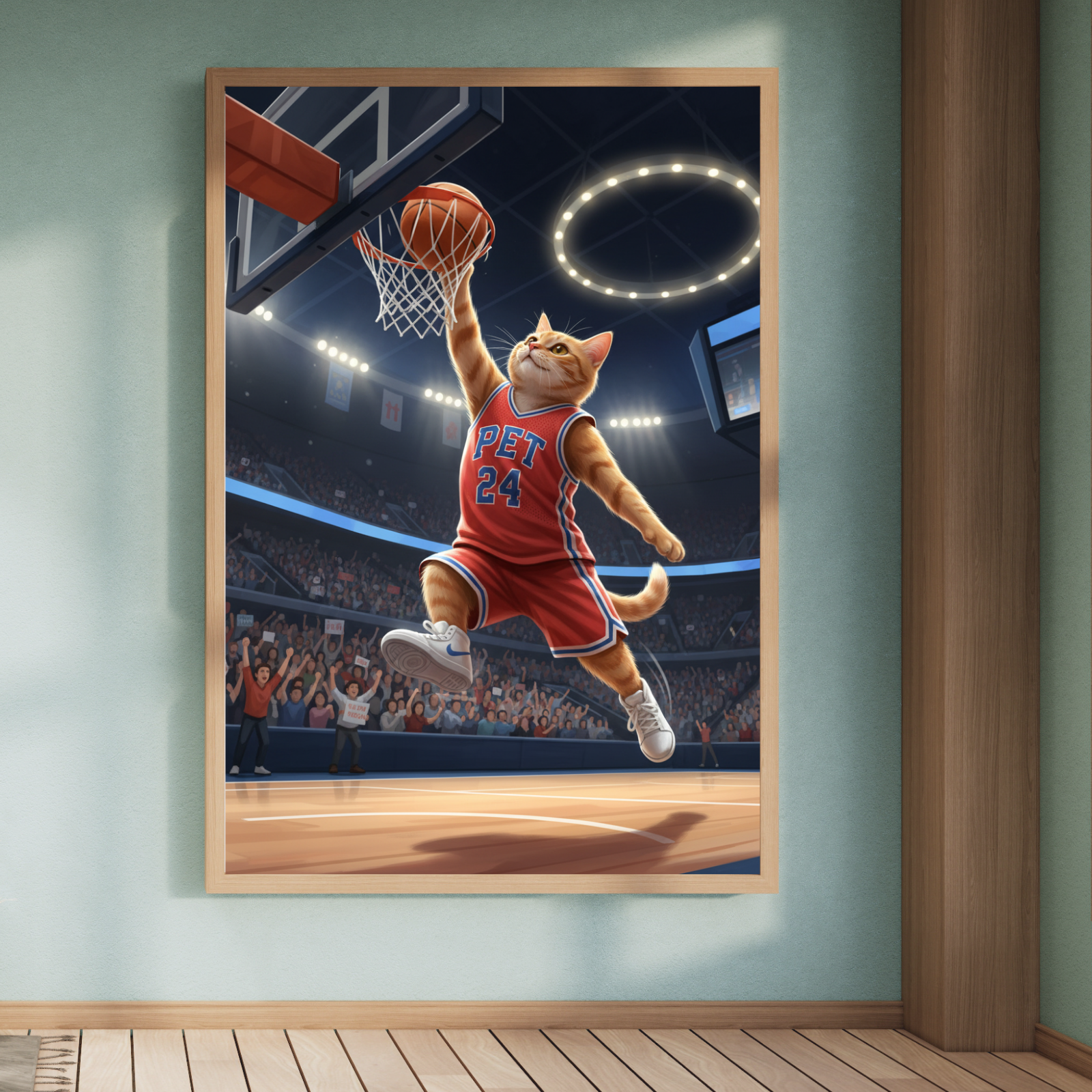 Artzuzu Custom Portrait For Pets - Dunking