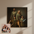 Artzuzu Custom Portrait For Family - Jedi: The Full Squad