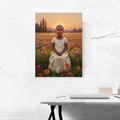Artzuzu Custom Portrait For Kids - Meadow Monarchs