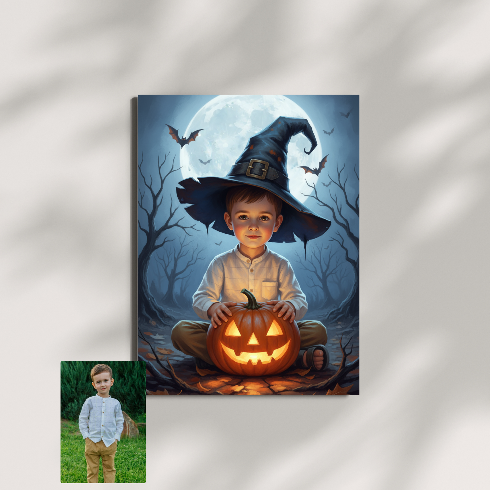 Artzuzu Custom Portrait For Kids - Midnight Mage