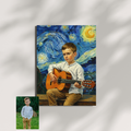 Artzuzu Custom Portrait For Kids - Starry Night Musician