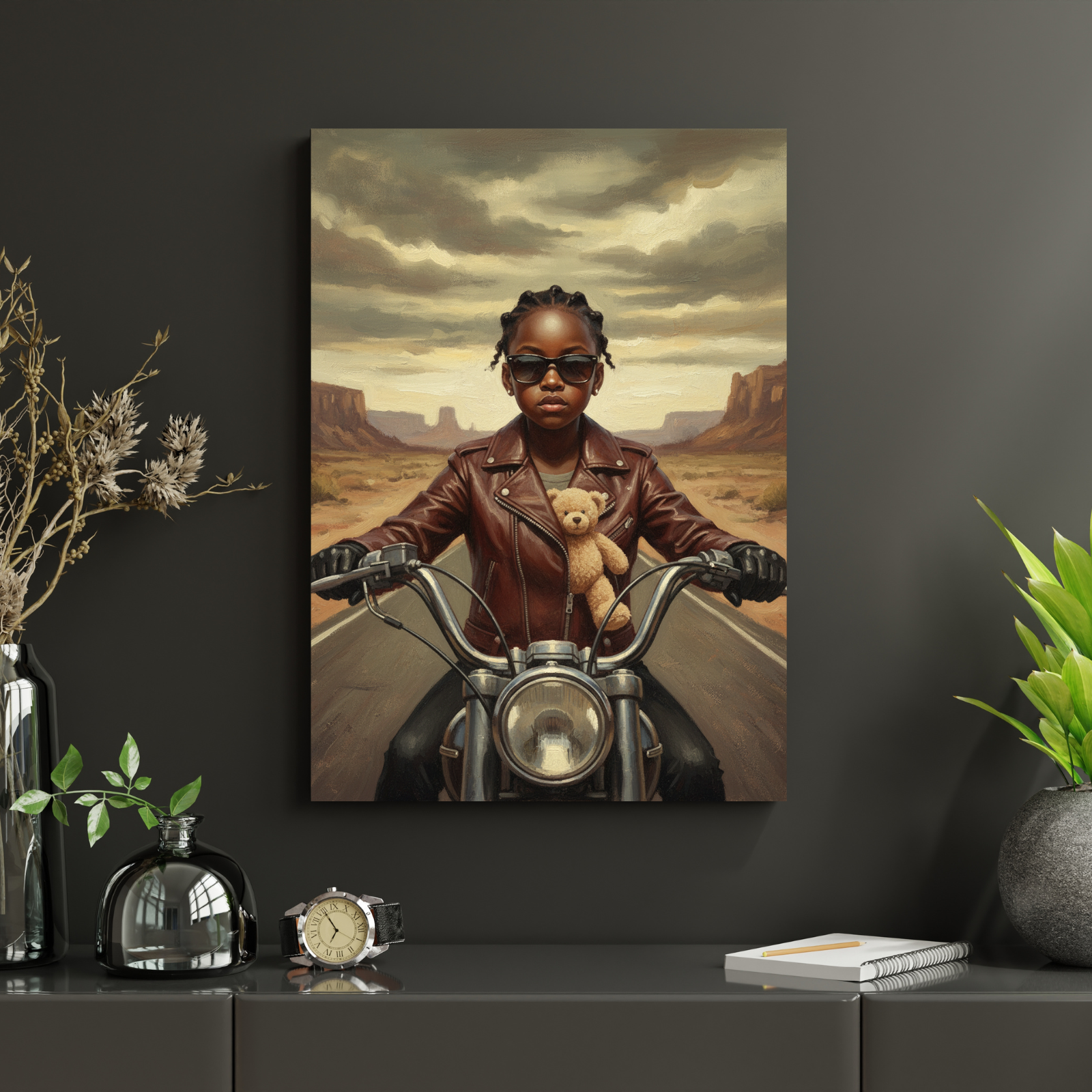 Artzuzu Custom Portrait For Kids - The Motorcycle Rider