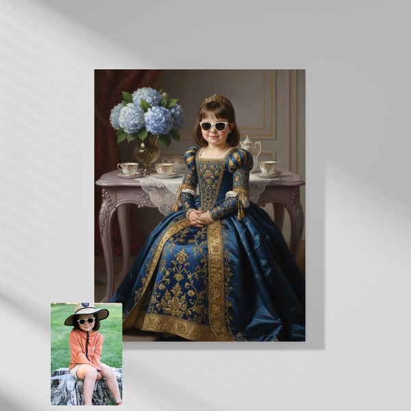 Artzuzu Custom Portrait For Kids - The Princess