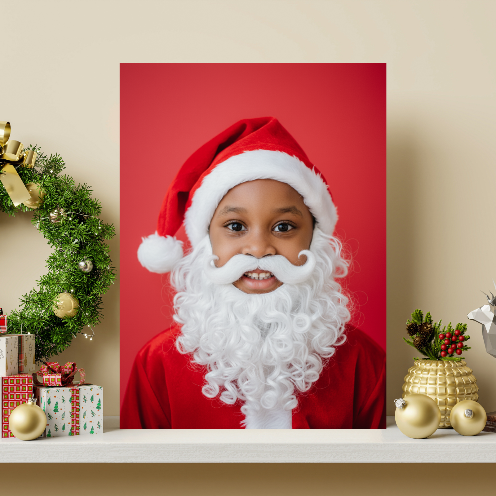 Artzuzu Custom Portrait For Kids - The Santa