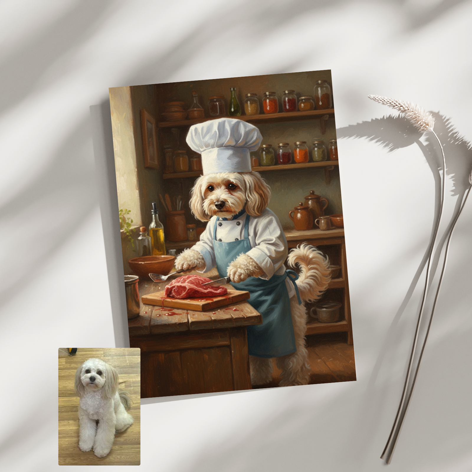 Artzuzu Custom Portrait For Pets - Kitchen Serenity