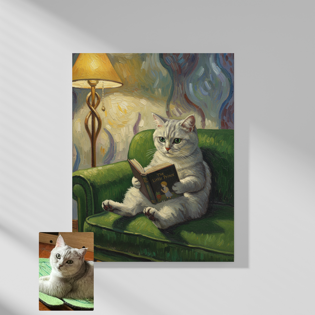 Artzuzu Custom Portrait For Pets - Little Reader
