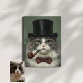 Artzuzu Custom Portrait For Pets - The Gentleman