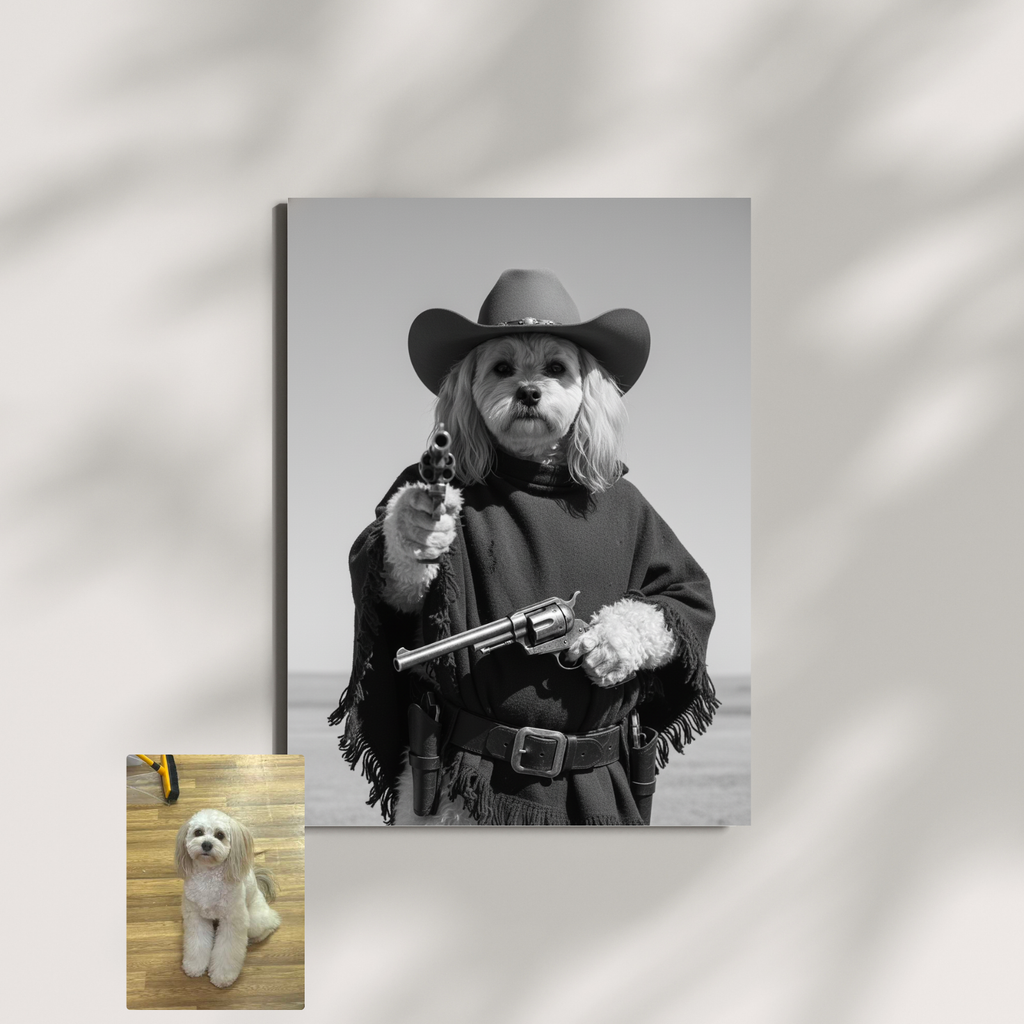 Artzuzu Custom Portrait For Pets - The Outlaw