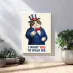 Artzuzu Custom Portrait For Pets - Uncle Sam's Friends