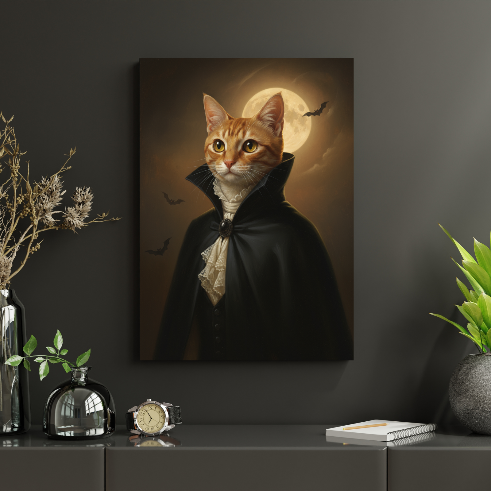 Artzuzu Custom Portrait For Pets - Vampire Vanguard