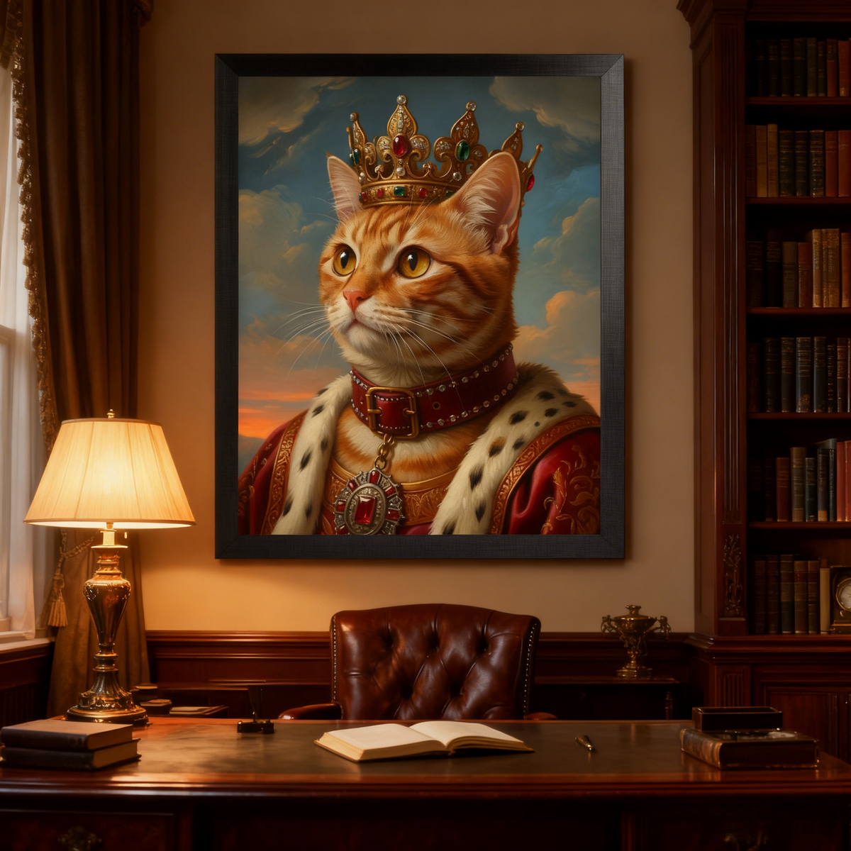 Artzuzu Custom Portrait For Pets - The King