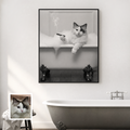 Artzuzu Custom Portrait For Pets - Boss Bathtime