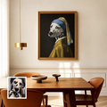Artzuzu Custom Portrait For Pets - Portrait with a Pearl Earring