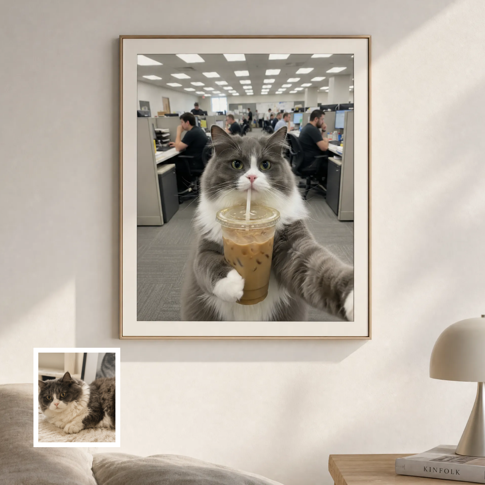 Artzuzu Custom Portrait For Pets - Office Hours