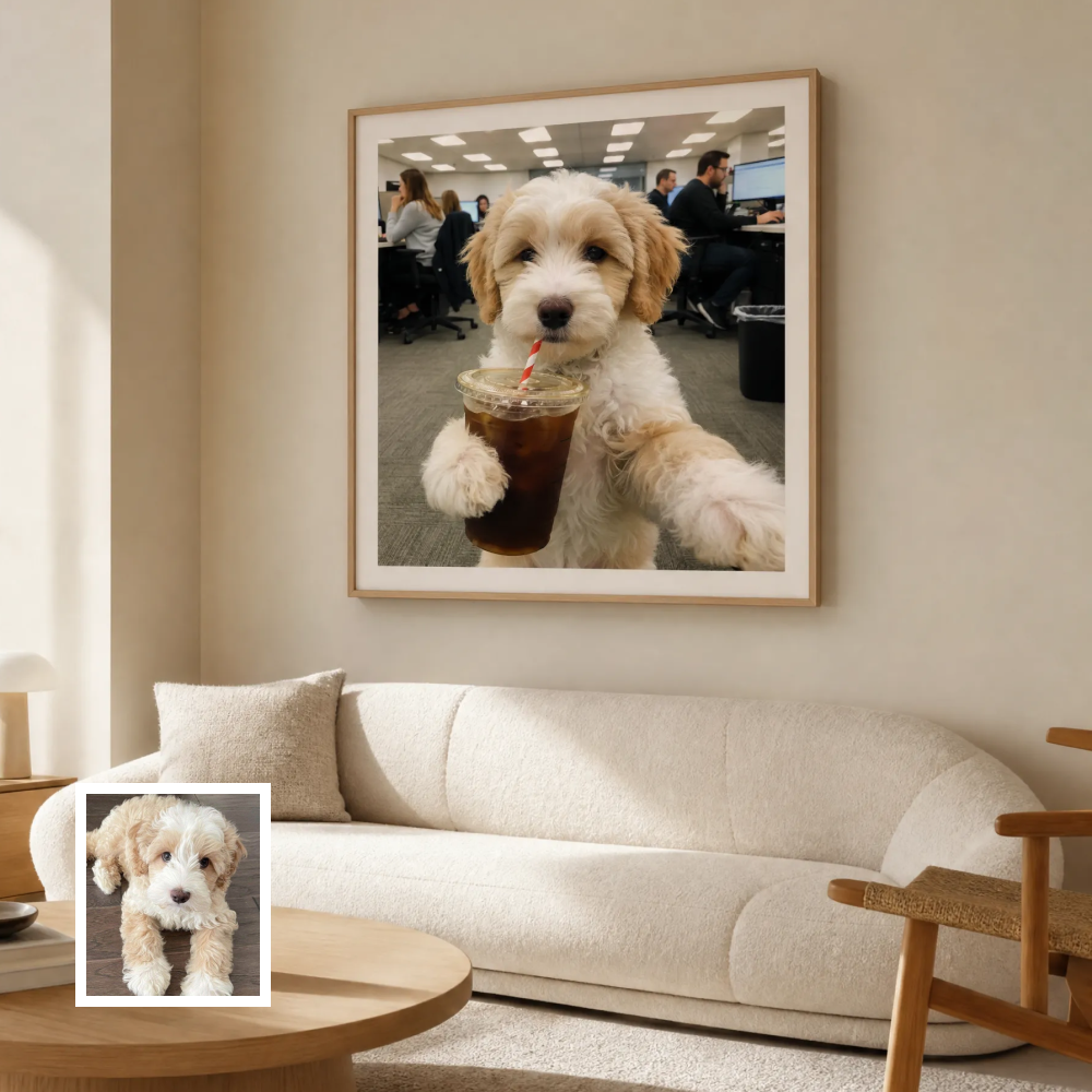 Artzuzu Custom Portrait For Pets - Office Hours