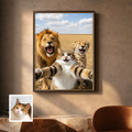 Artzuzu Custom Portrait For Pets - Jungle Kings