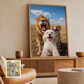 Artzuzu Custom Portrait For Pets - Jungle Kings