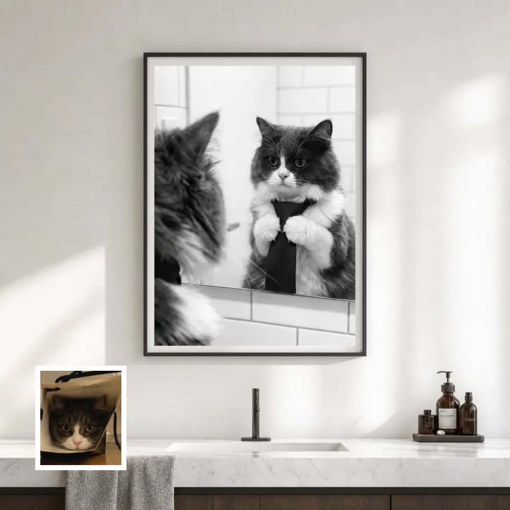 Artzuzu Custom Portrait For Pets - Boss Check