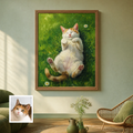 Artzuzu Custom Portrait For Pets - Sunlit Snooze