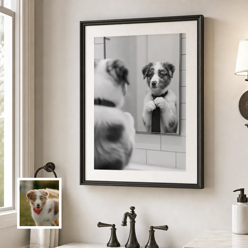 Artzuzu Custom Portrait For Pets - Boss Check