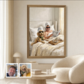 Artzuzu Custom Portrait For Pets & Their Person - Leisure Morning