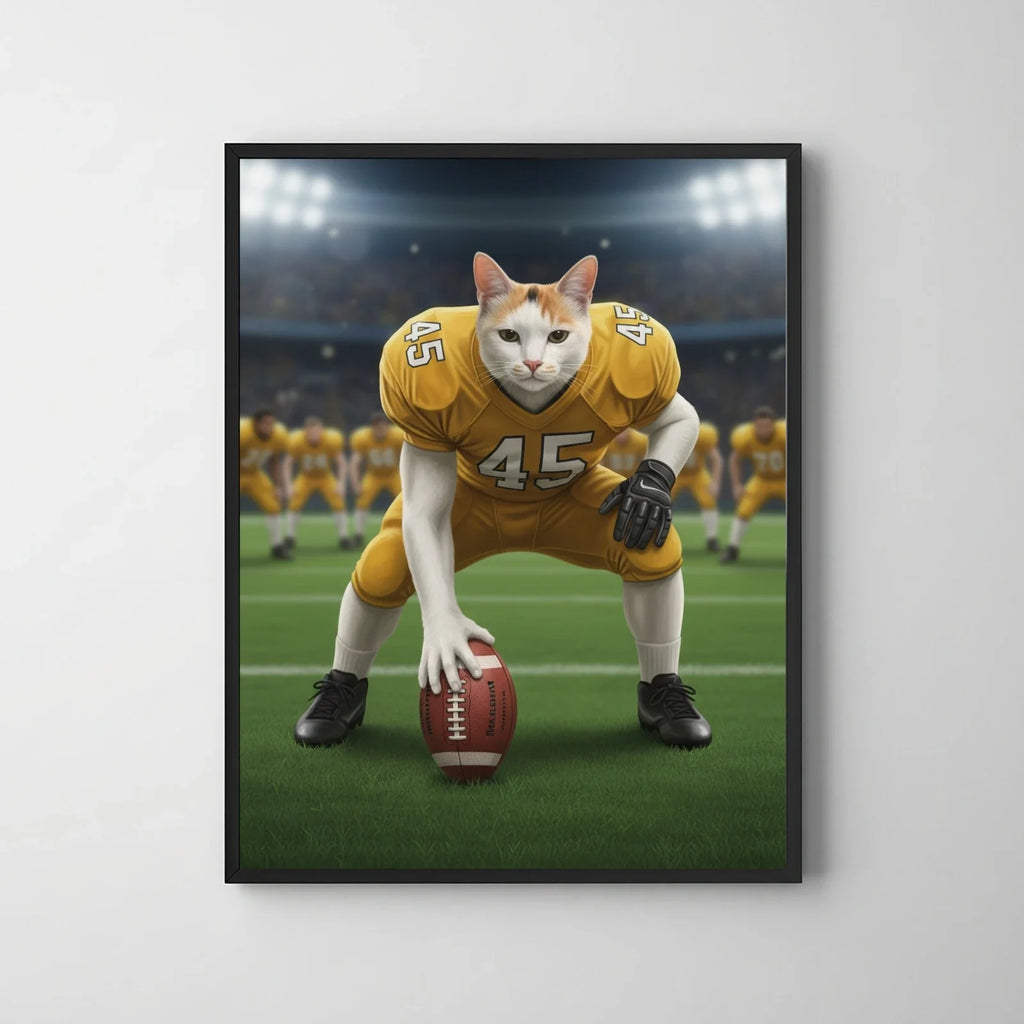 Artzuzu Custom Portrait For Pets - Center Snap the Ball