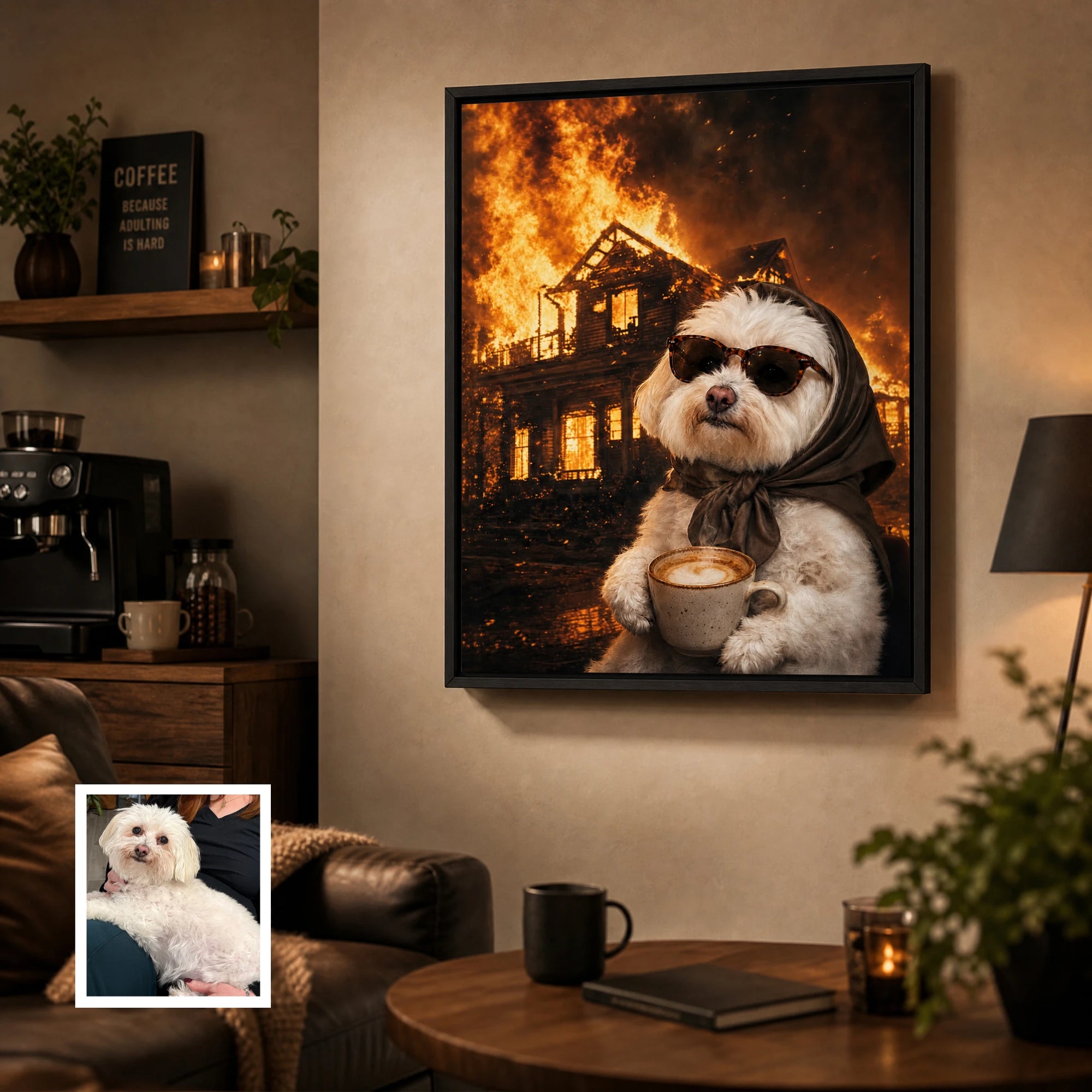 Artzuzu Custom Portrait For Pets - Chaos Enjoyer
