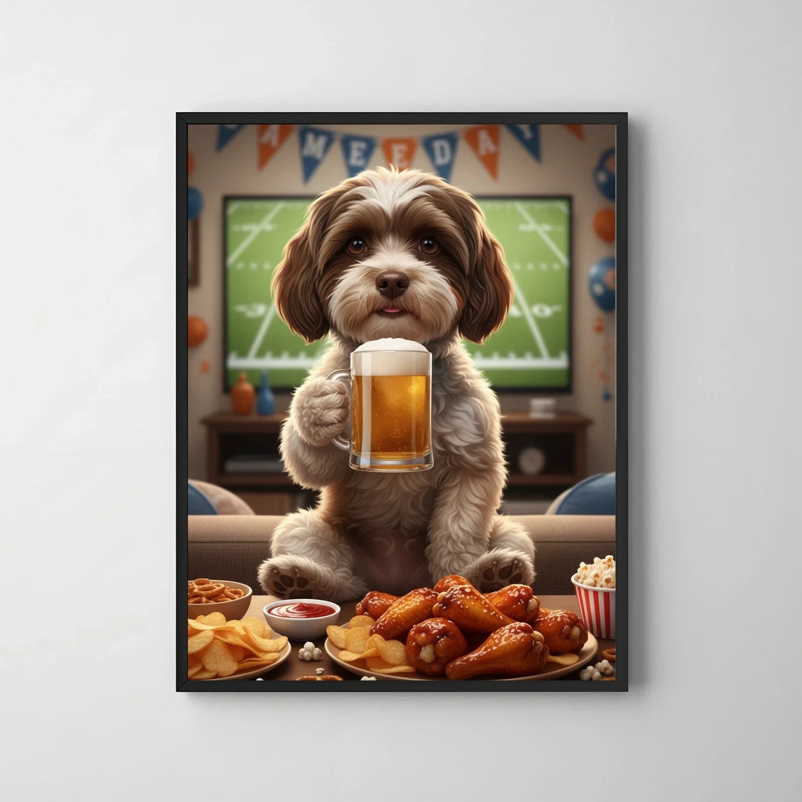 Artzuzu Custom Portrait For Pets - Drink Beer