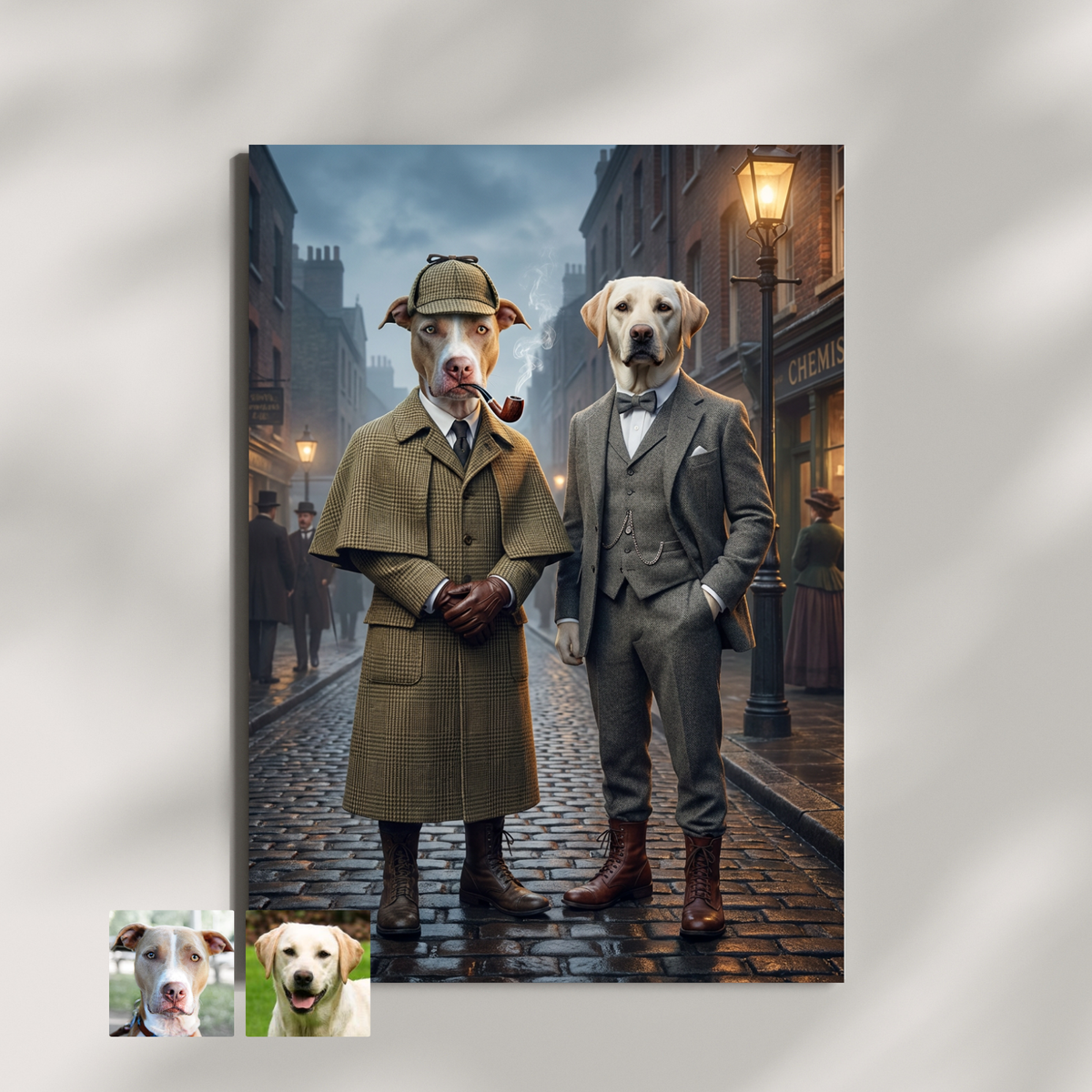 Artzuzu Custom Portrait For Multi Pets - The Duo