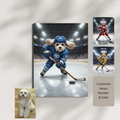 Artzuzu Custom Portrait For Pets - The Ice Hockey Player
