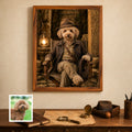 Artzuzu Custom Portrait For Pets - Indiana Jones