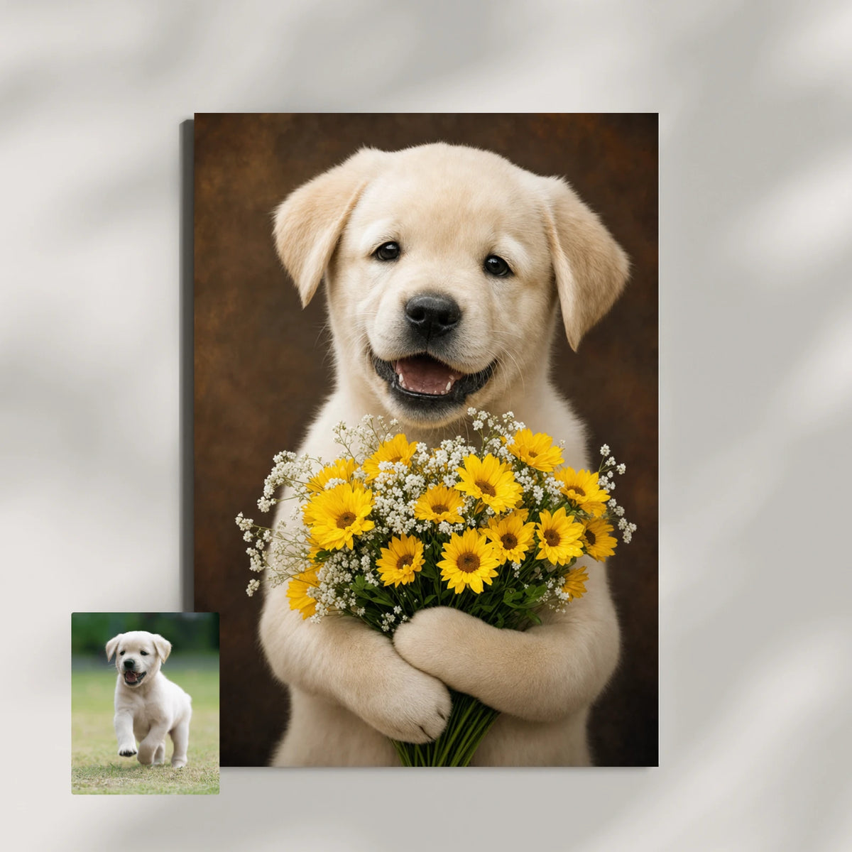 Artzuzu Custom Portrait For Pets - Little Bouquet